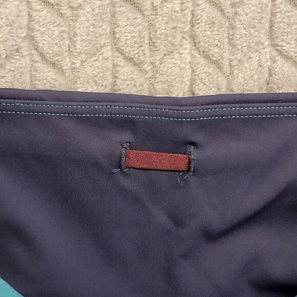 Athleta Crunch Colorblock ⅞ Tights in SuperSonic Size Medium #487398 Navy Blue - Picture 3 of 11